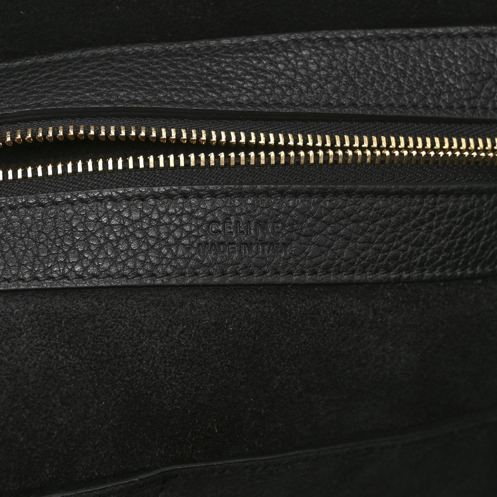 Soft Grained Calfskin Small Belt Cabas Phantom Black