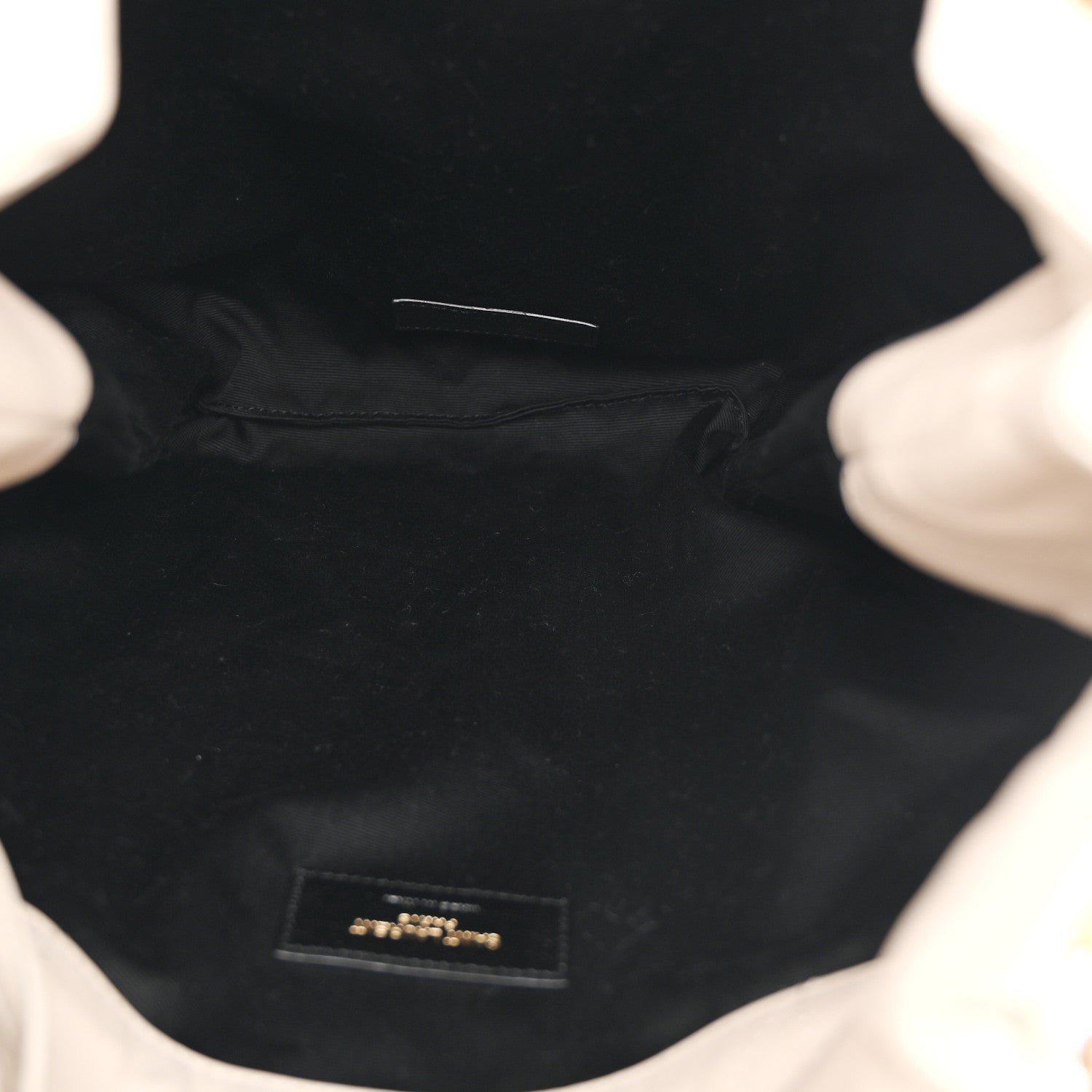 Lambskin Matelasse Monogram Medium Jamie 4.3 Pochon Crema Soft