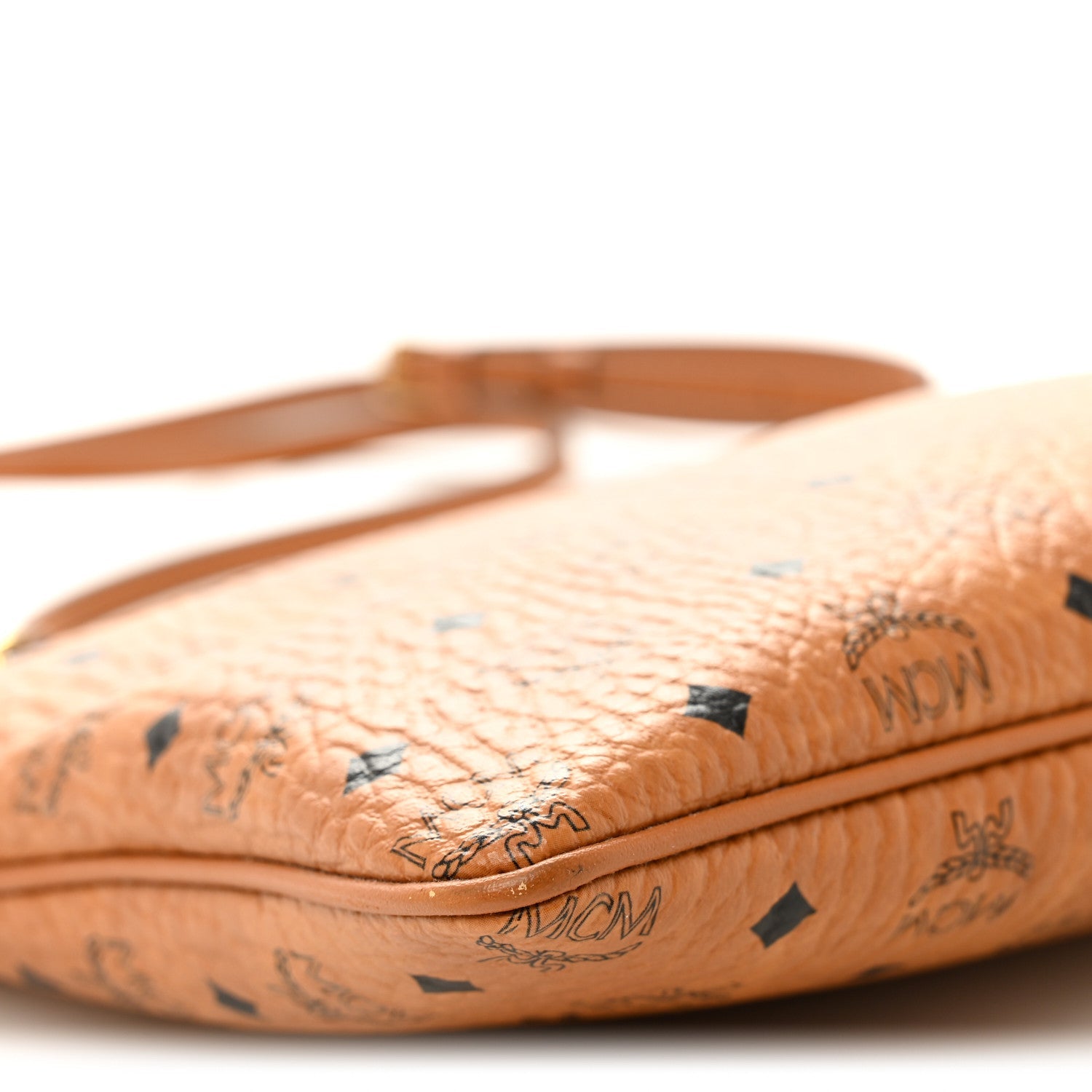 Visetos Medium Crossbody Pouch Cognac