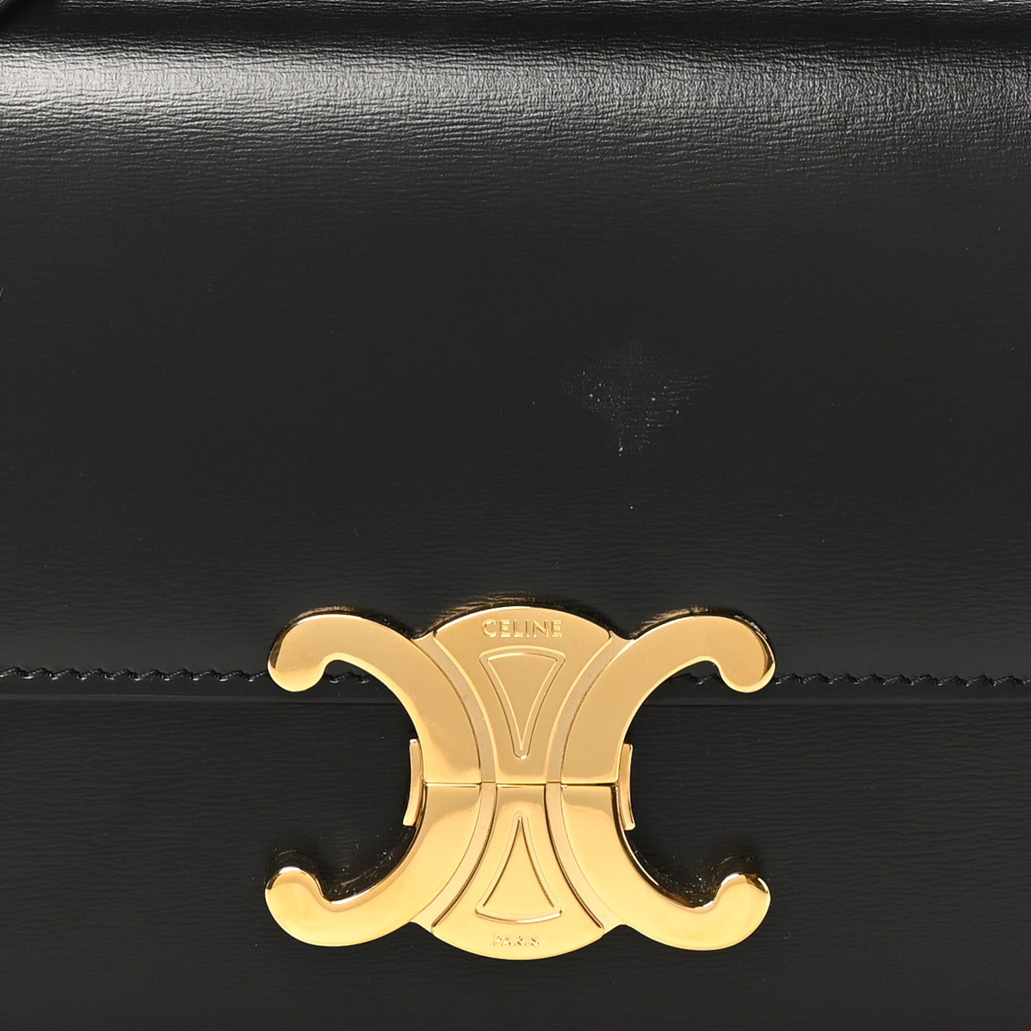 Shiny Calfskin Teen Triomphe Black