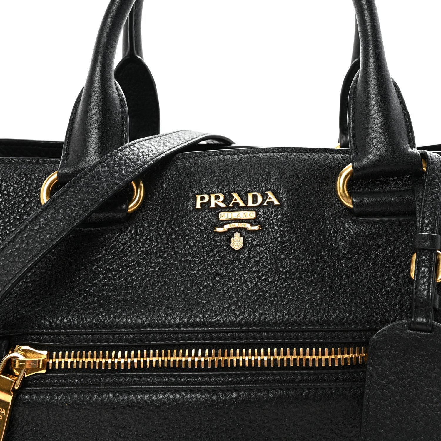 Vitello Daino Tote Black