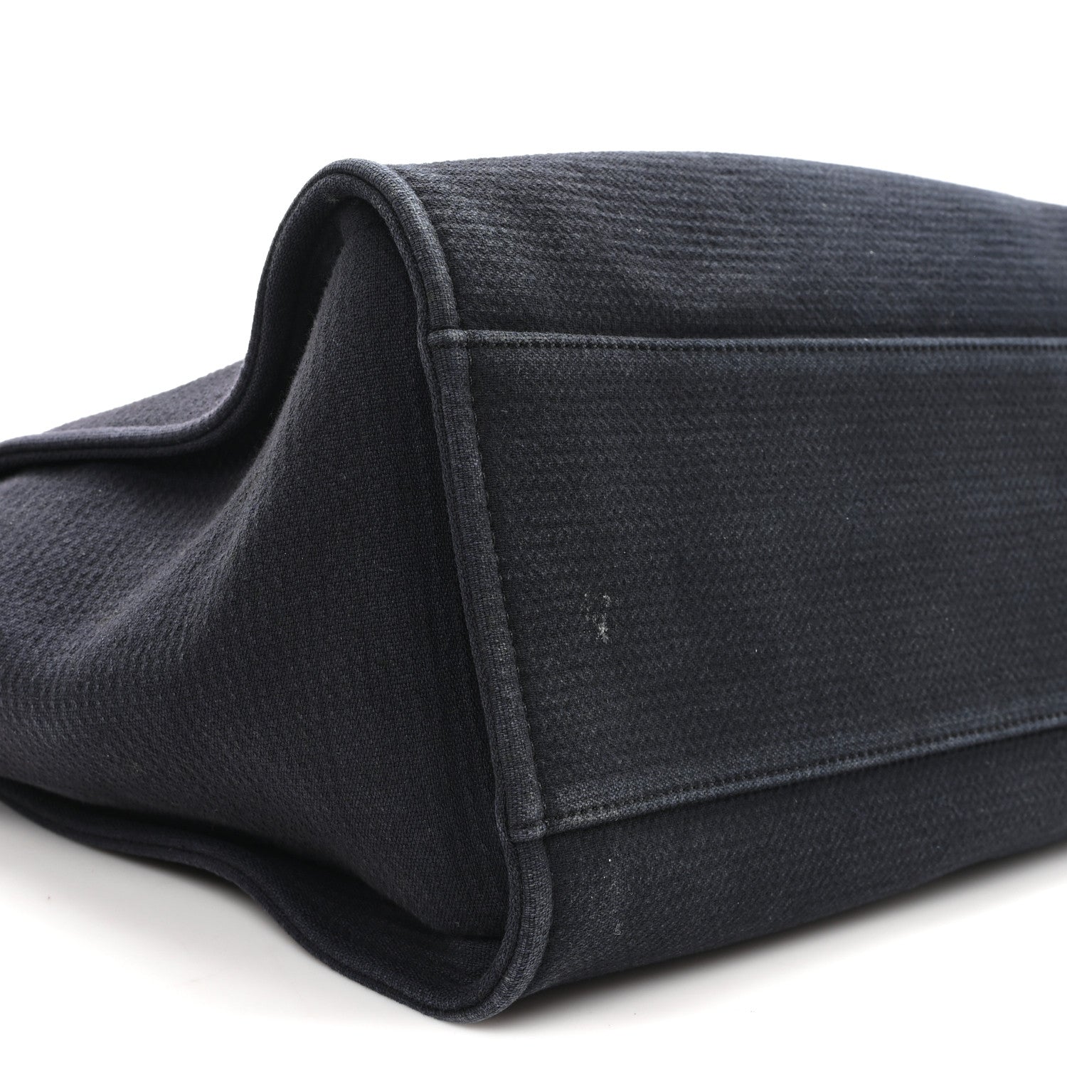 Mixed Fibers Medium Deauville Tote Navy Blue