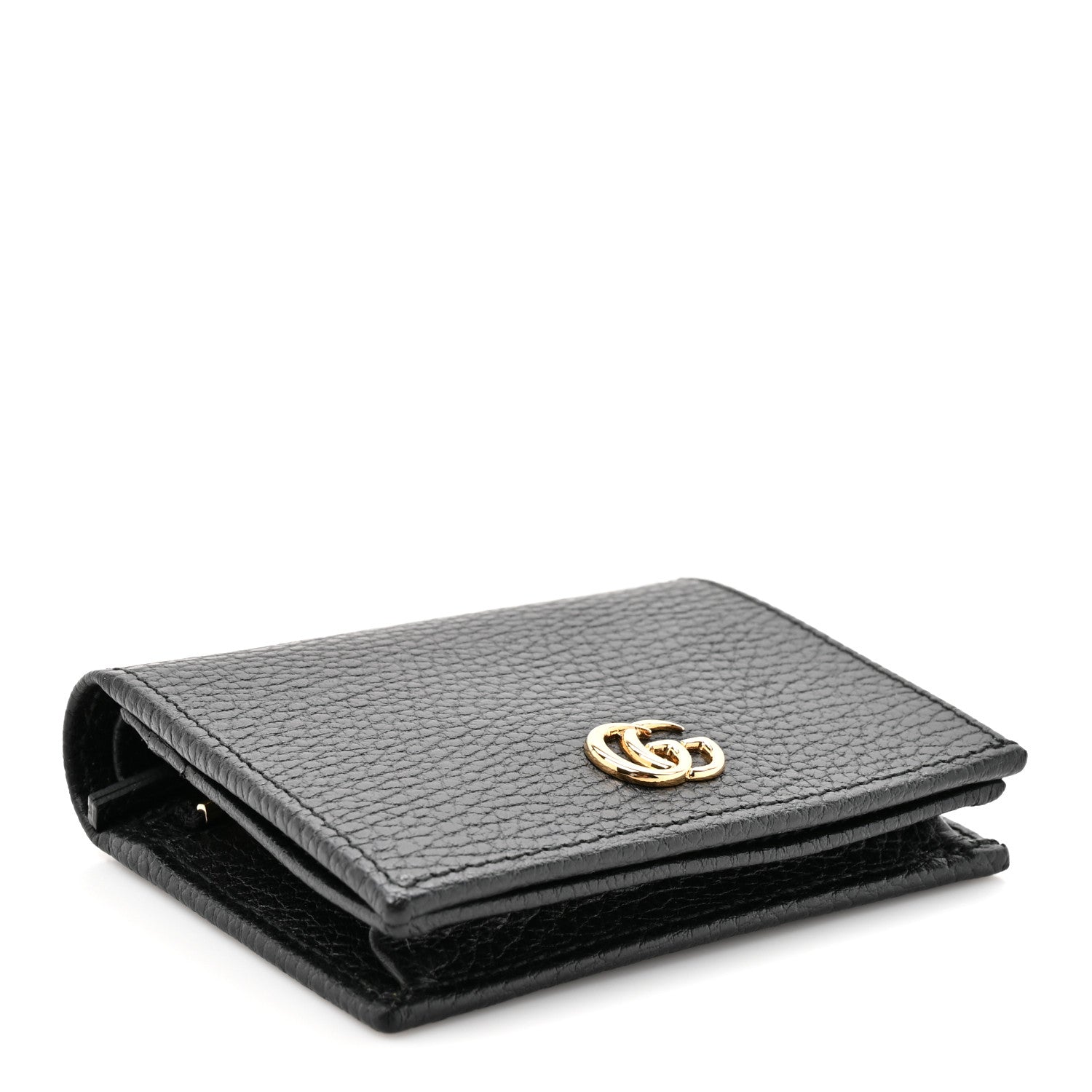 Pebbled Calfskin GG Marmont  Case Black