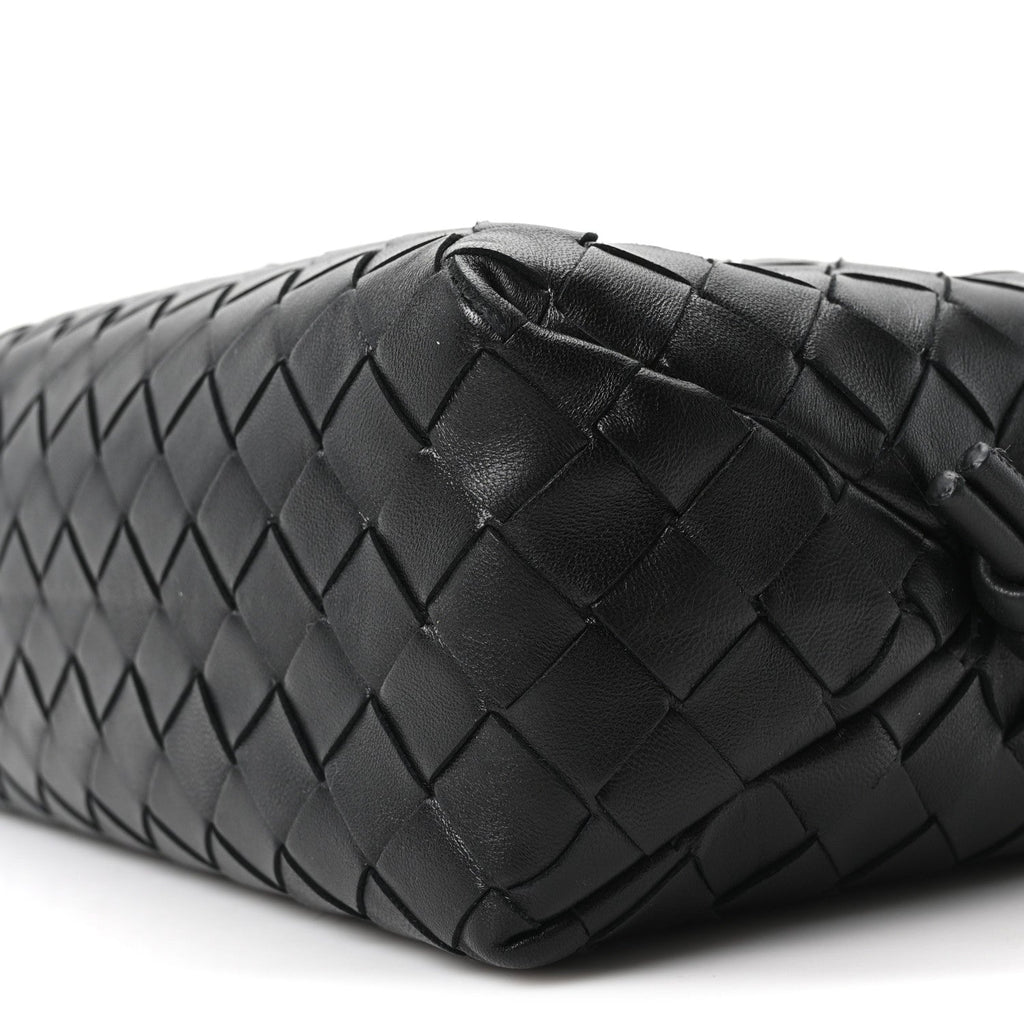 Nappa Intrecciato Small Loop Camera Bag Black