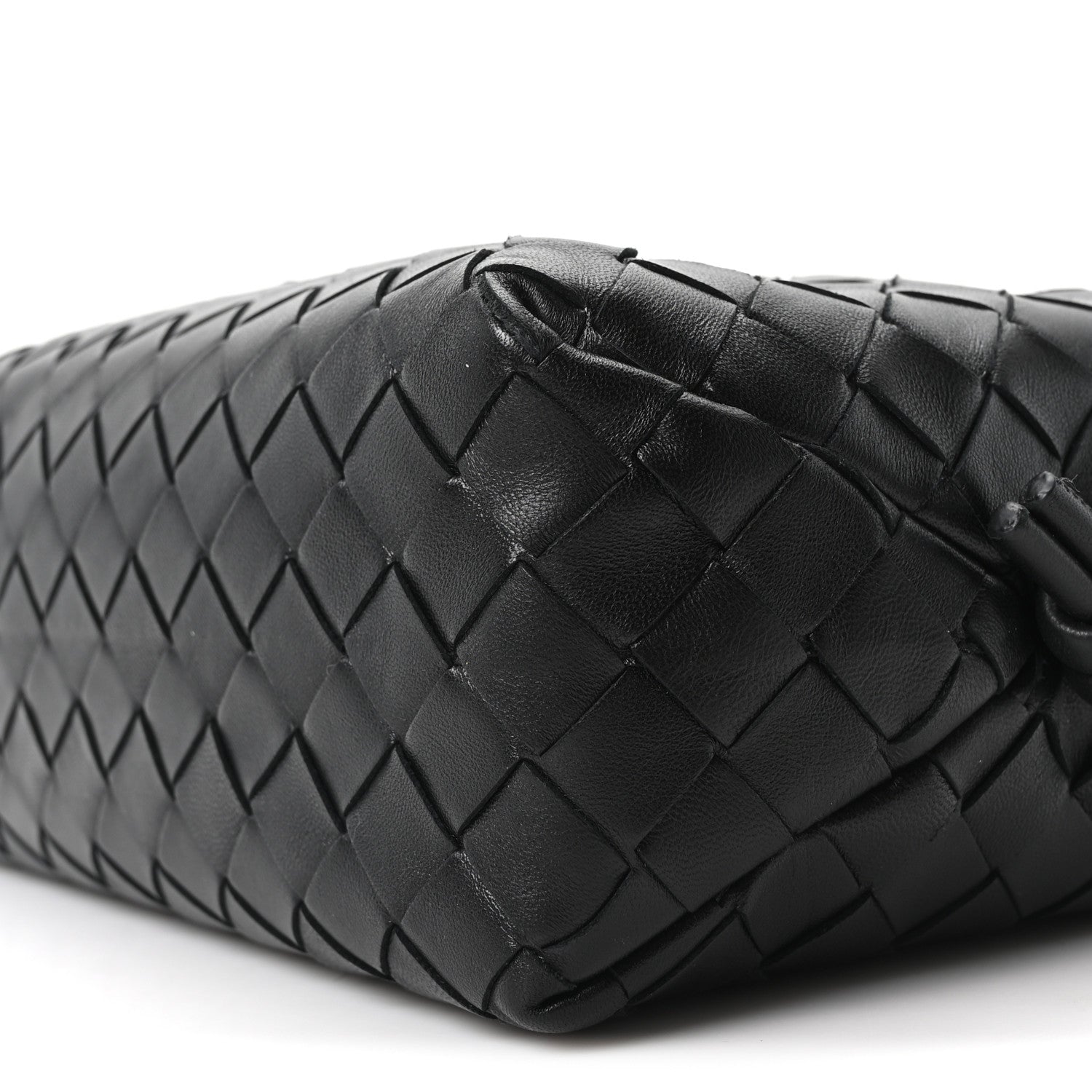 Nappa Intrecciato Small Loop Camera Bag Black
