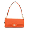 GG Monogram Textured Dollar Calfskin Small Luce Shoulder Bag Orange