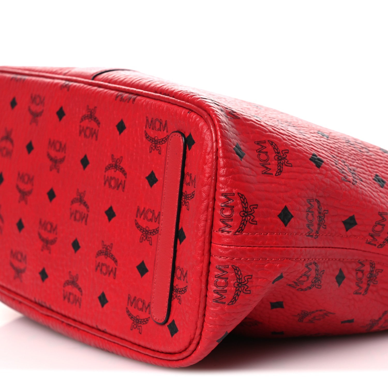 Visetos Medium Liz Reversible Shopper Tote Ruby Red