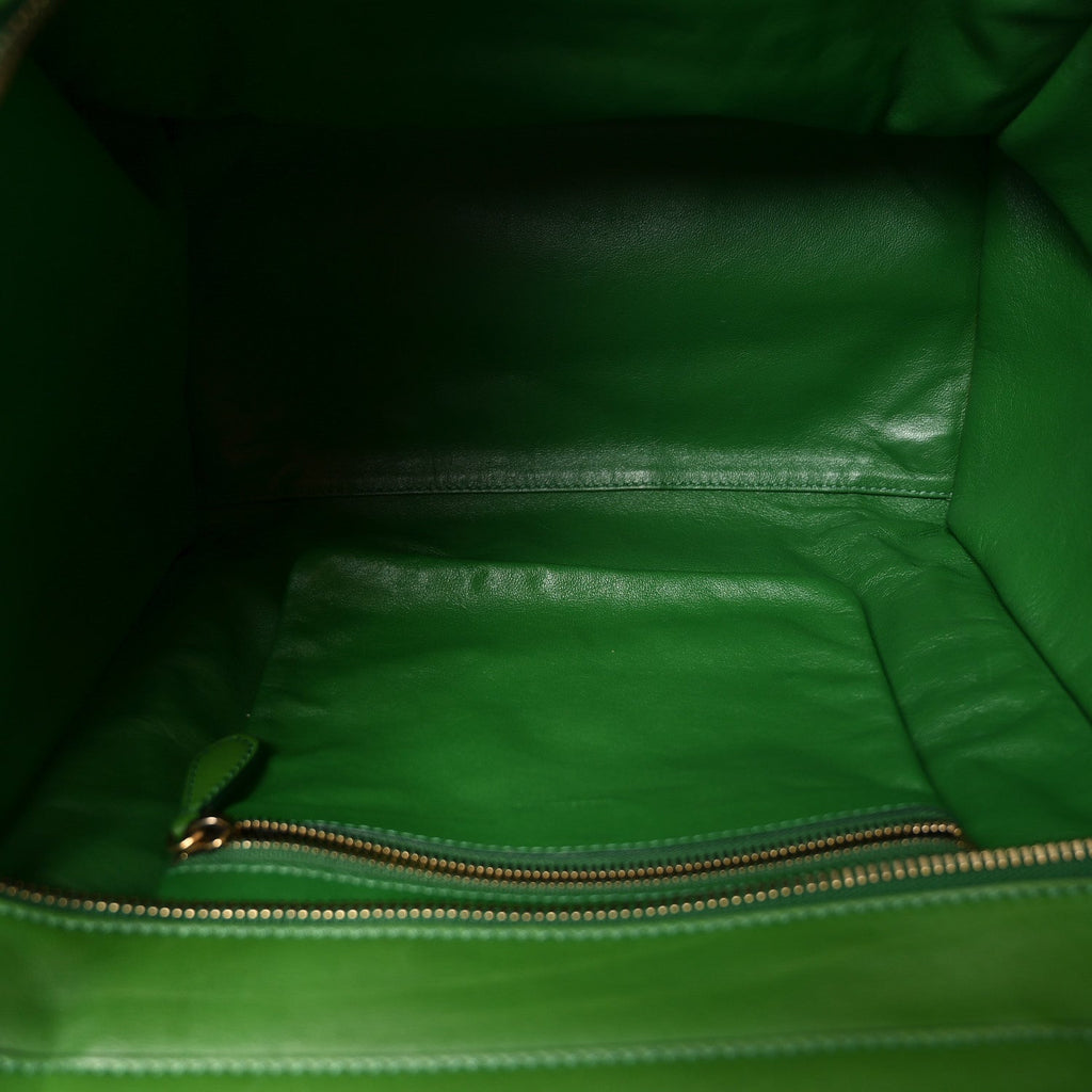 Smooth Calfskin Mini Luggage Green