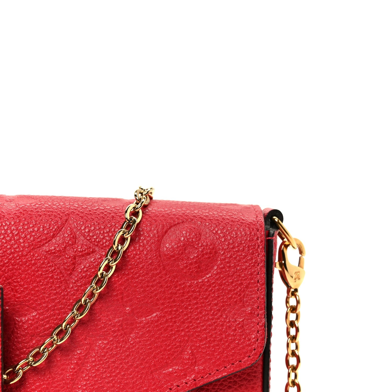 Empreinte Pochette Felicie Chain Wallet Scarlet