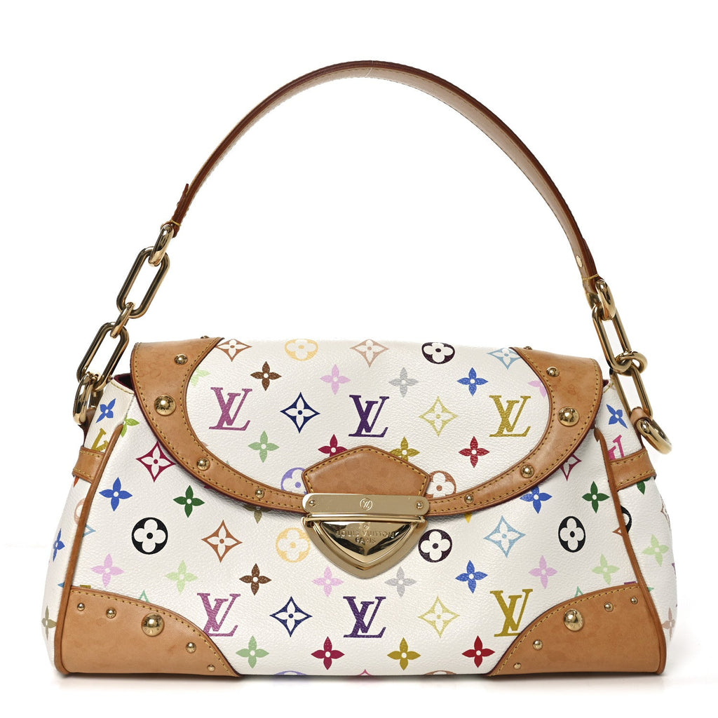 Monogram Multicolor Beverly MM White
