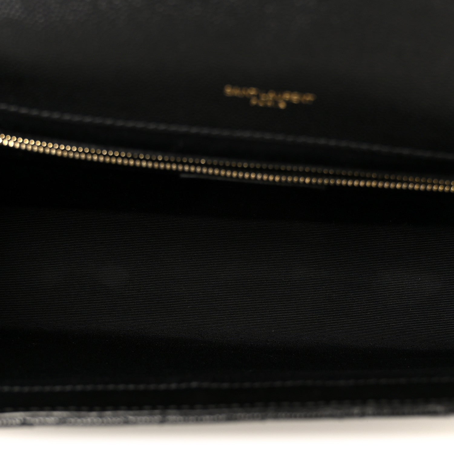 Grain De Poudre Textured Mixed Matelasse Large Triquilt Monogram Satchel Black