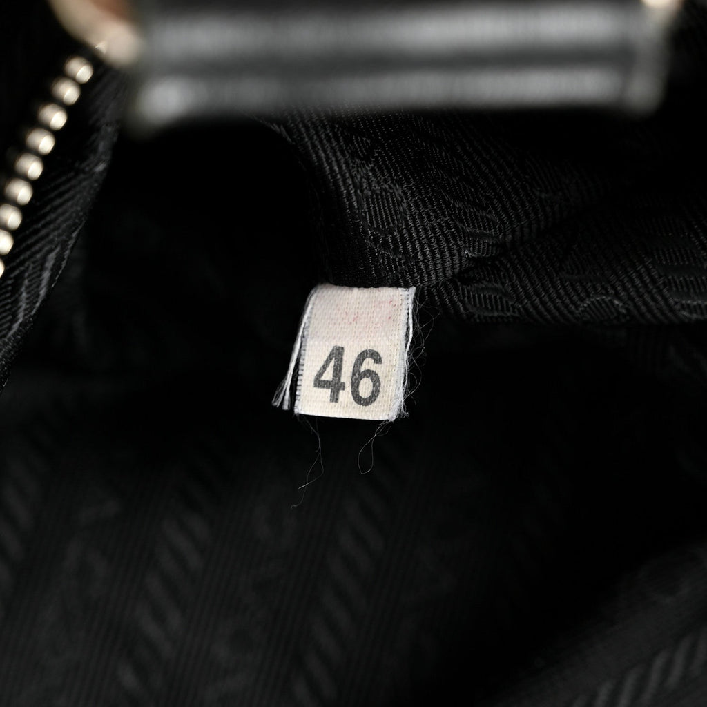 Tessuto Nylon Moon Shoulder Bag Black