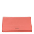 Grained Calfskin Essential Money Wallet Rose Jaipur