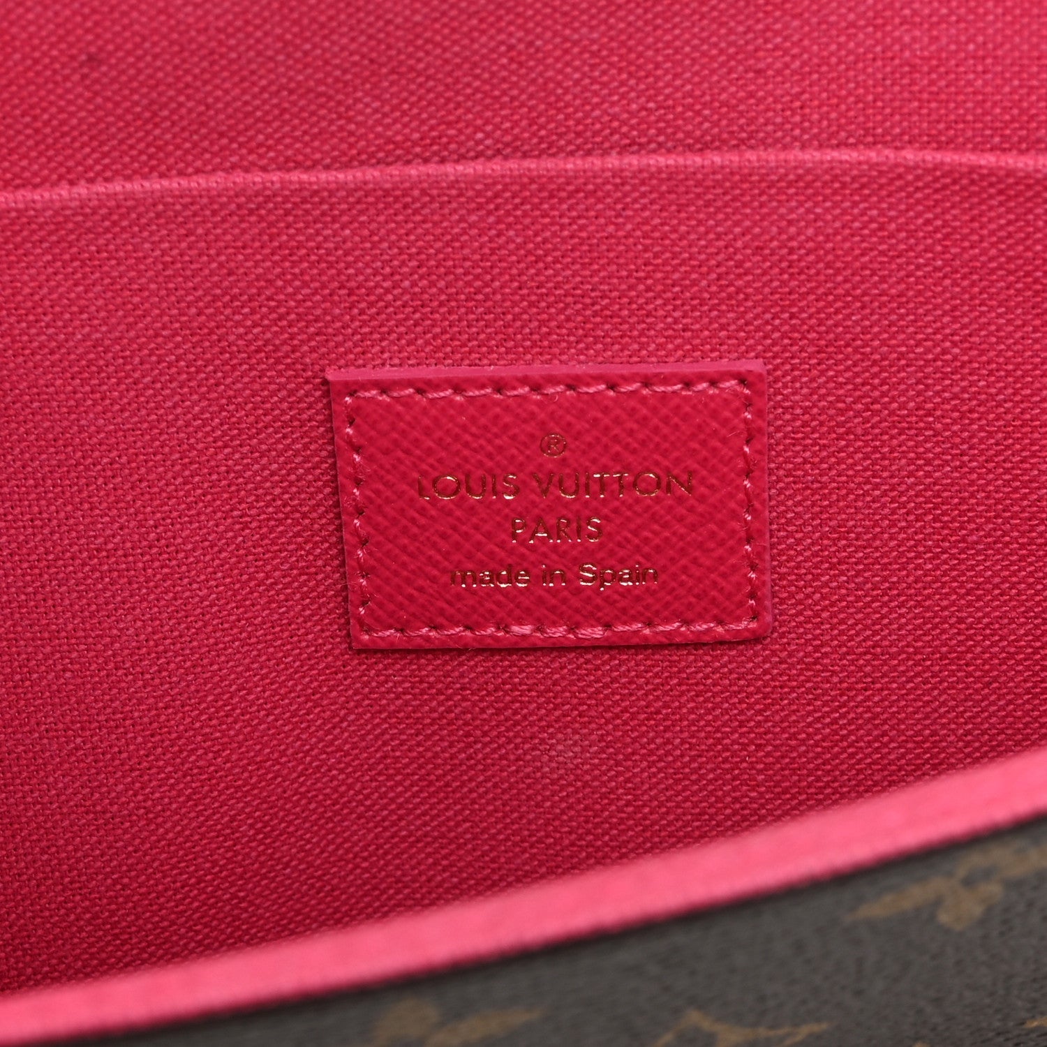 Monogram 2021 Christmas Animation Hollywood Pochette Felicie Chain Wallet Fuchsia