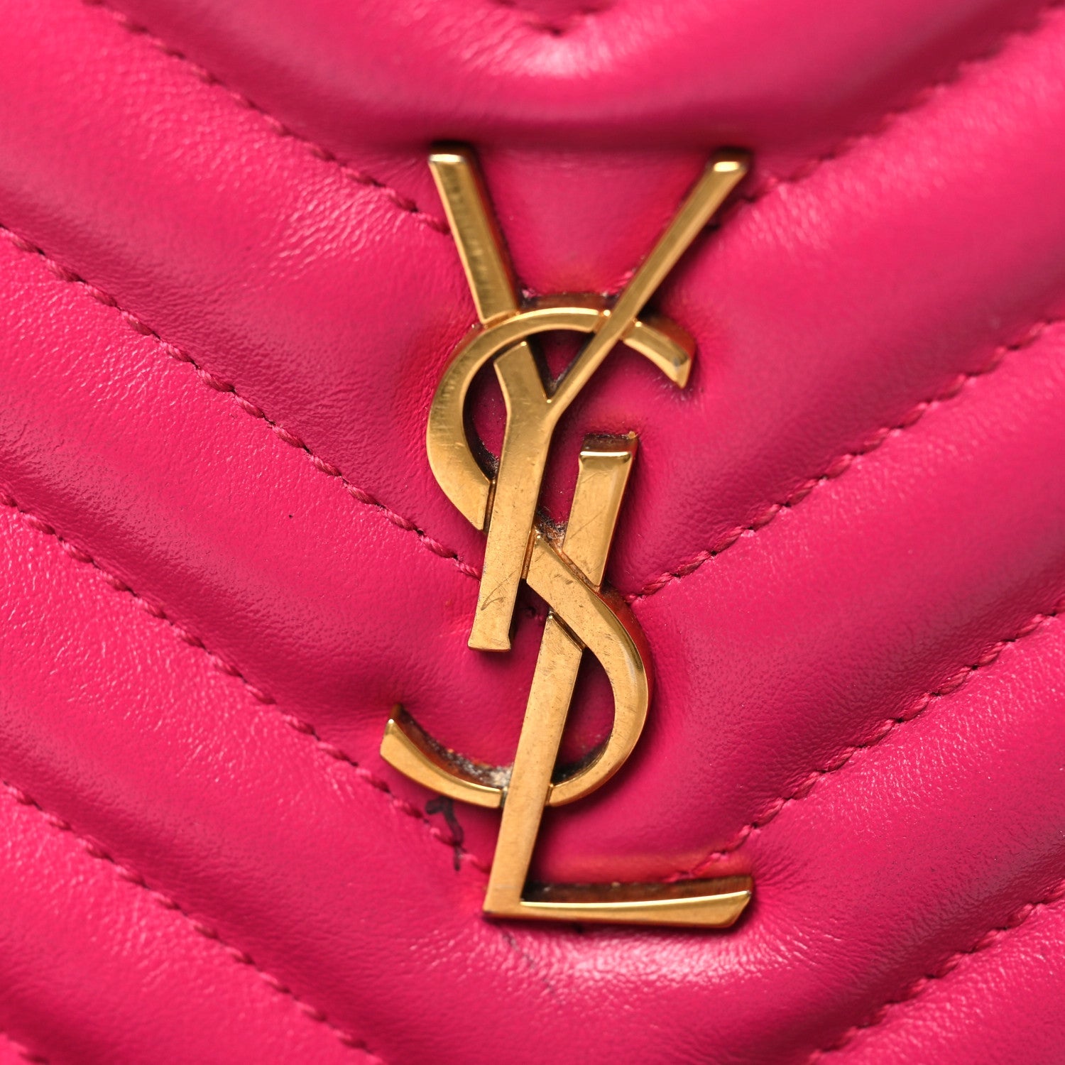 Calfskin Matelasse Monogram Lou Belt Bag Bright Pink