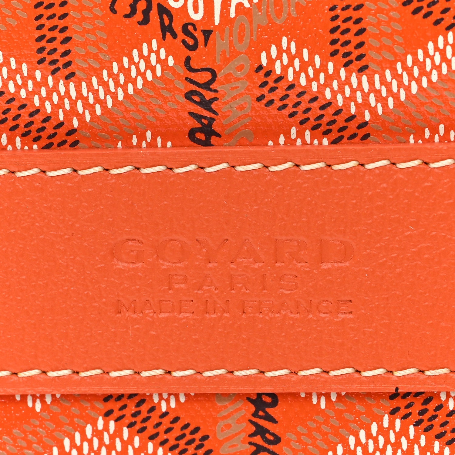 Goyardine Barrel 40 Sports Bag Orange