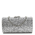 Glitter Celeste Clutch Silver