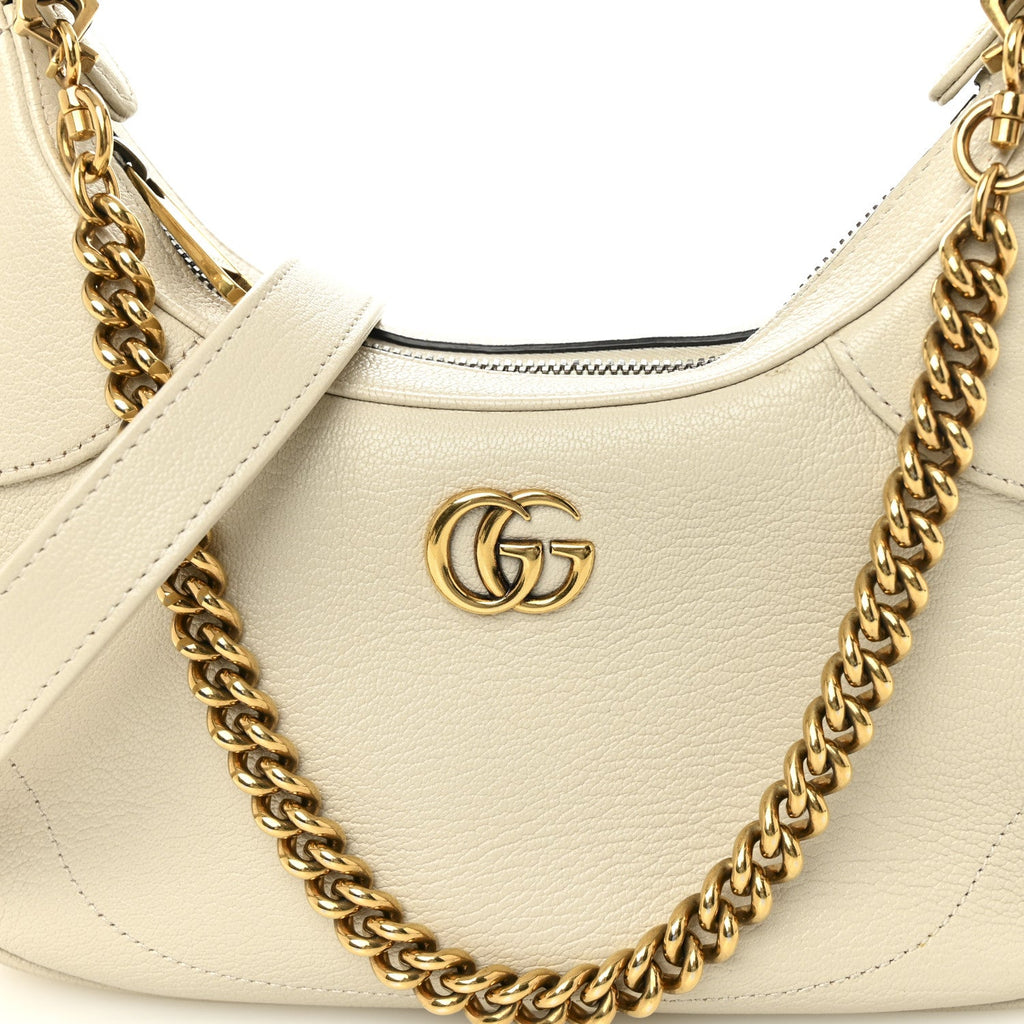 Goatskin Small Aphrodite Shoulder Bag Mystic White