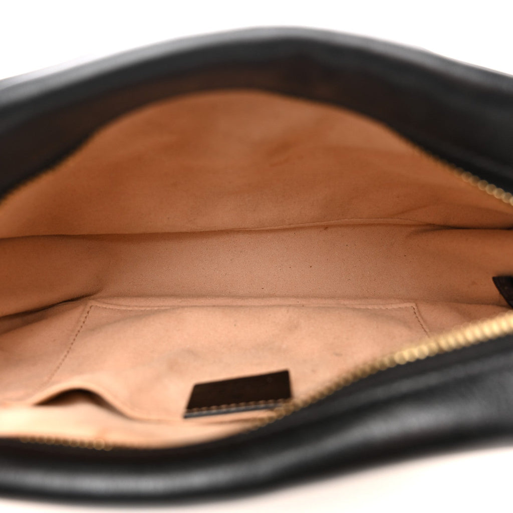 Monogram Matelasse Diagonal Small GG Marmont Chain Shoulder Bag Beige Black