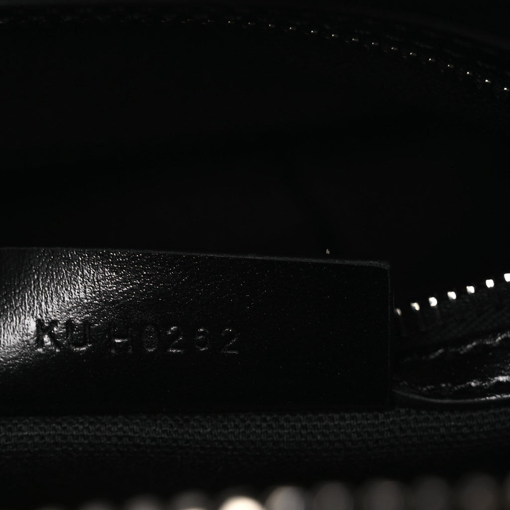 Shiny Lord Calfskin Mini Antigona Black