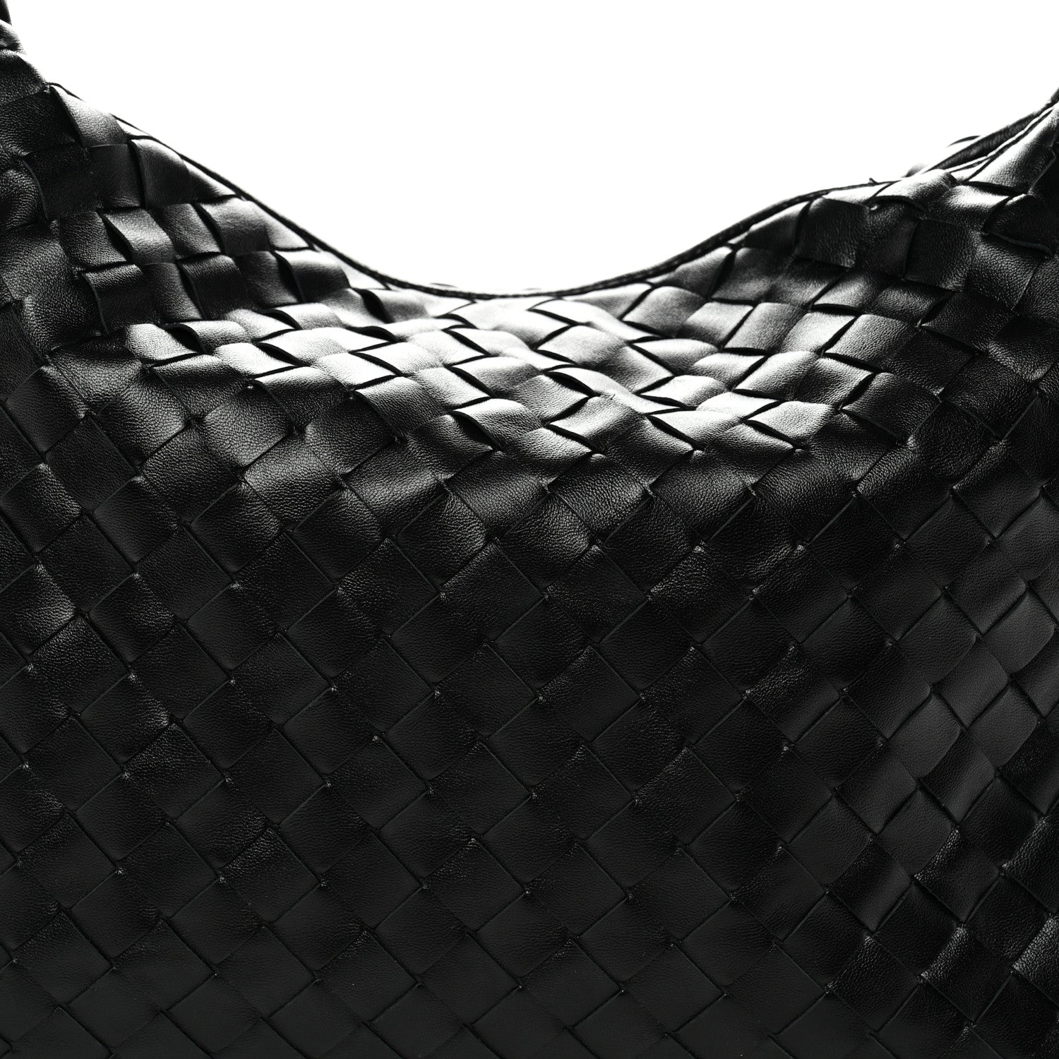 Calfskin Intrecciato Small Hop Black