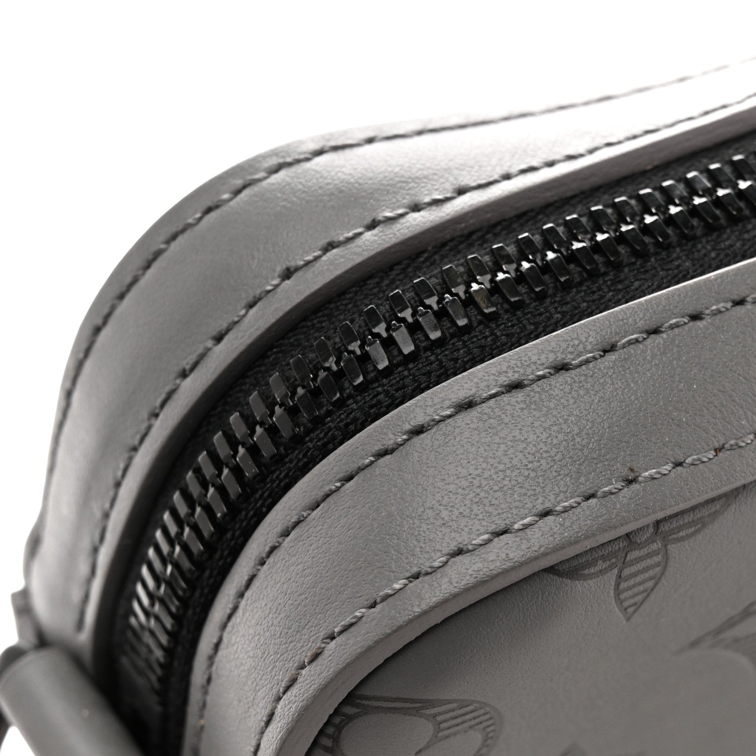Calfskin Monogram Shadow Trio Messenger Anthracite Gray