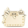Vitello Rockstud Mini Crossbody Ivory