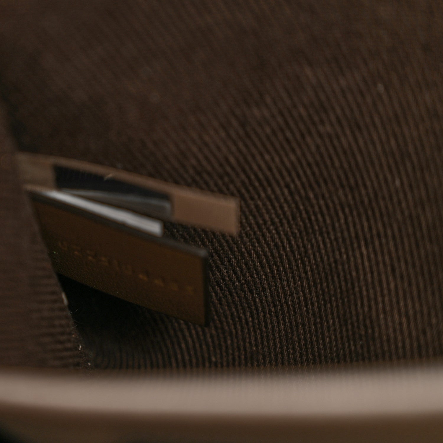 Canvas Calfskin Small Logo Carry Tote Vegetal Beige