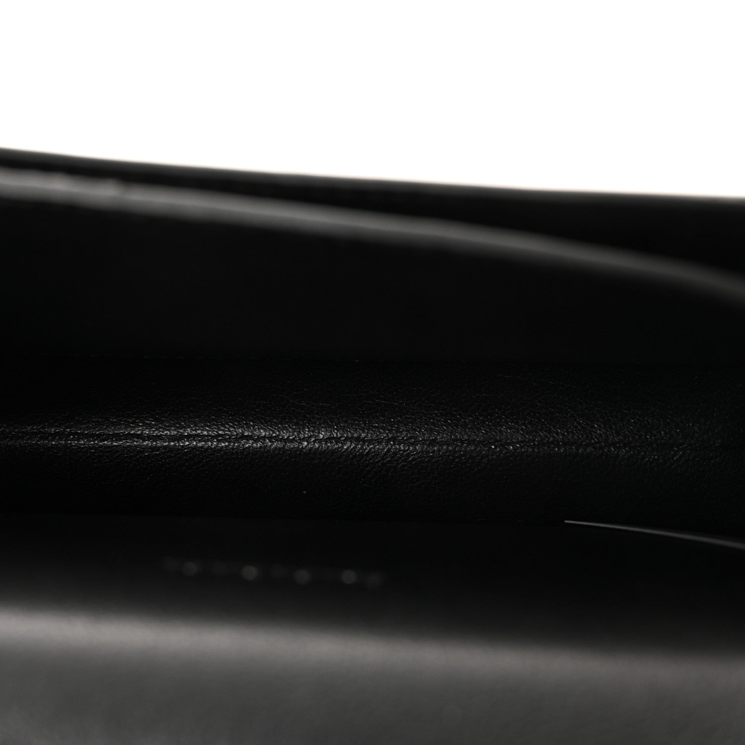 Shiny Box Calfskin Monochrome XS Sharp Belt Bag Black