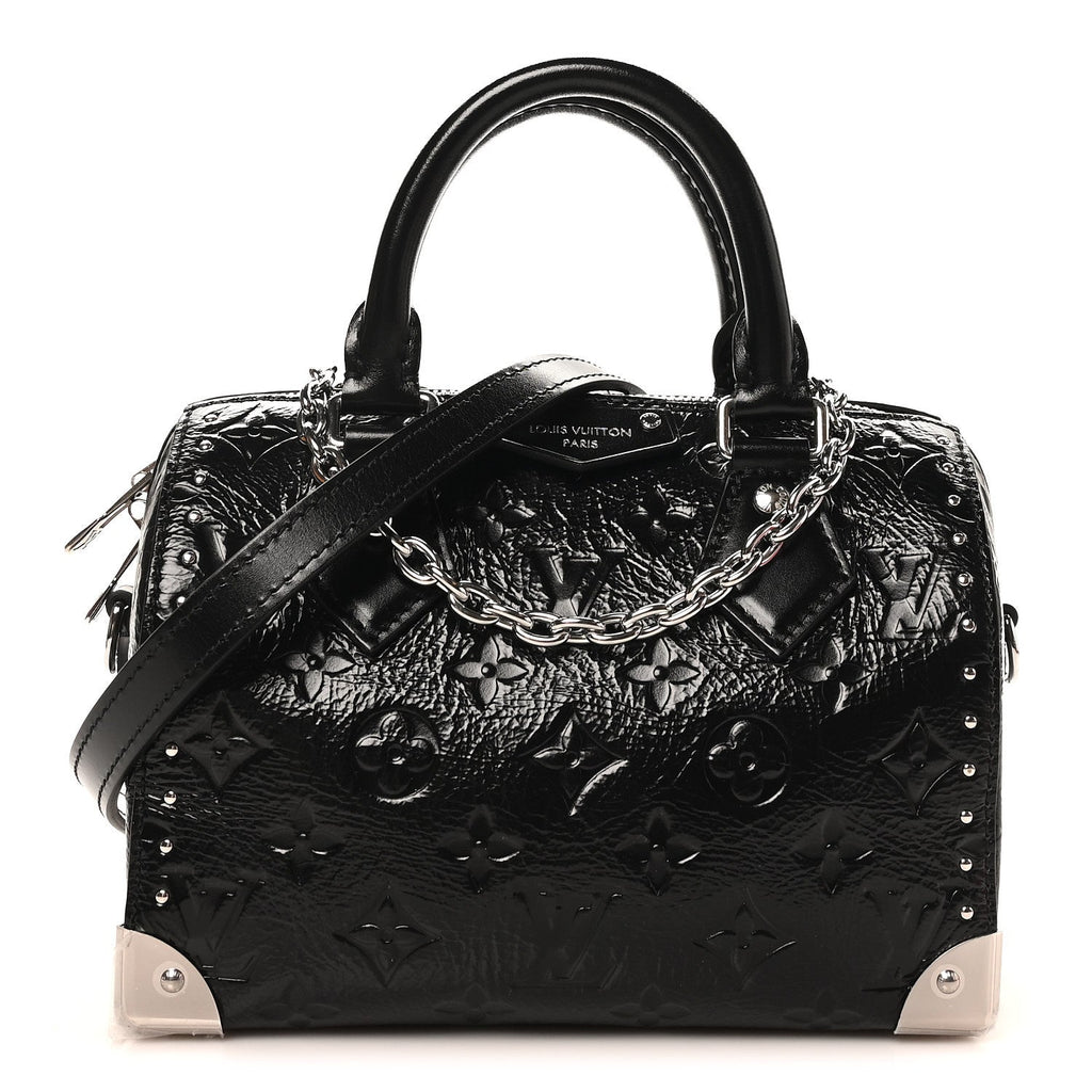 Calfskin Monogram Saga Speedy Trunk 20 Black