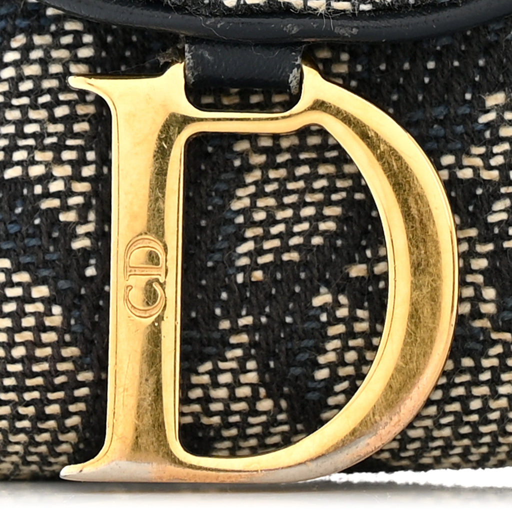 Monogram Saddle Wallet Navy