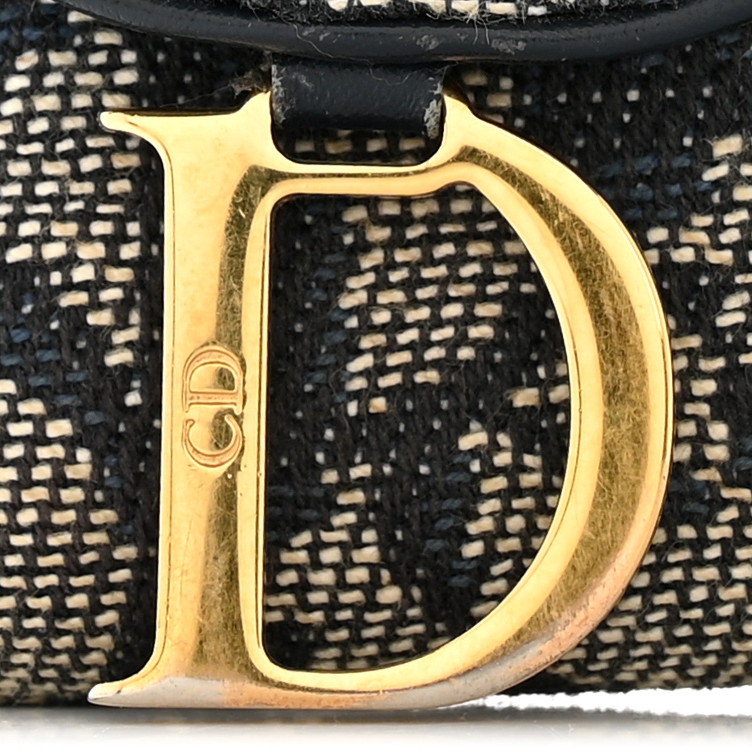 Monogram Saddle Wallet Navy