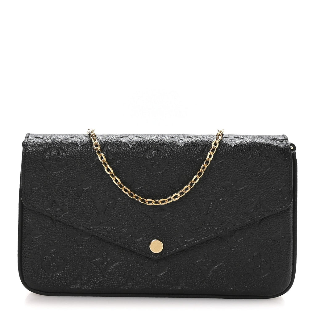 Empreinte Pochette Felicie Chain Wallet Black