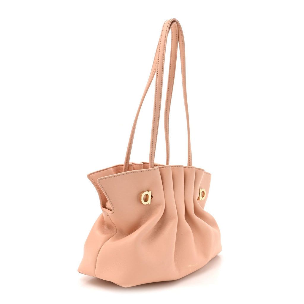 Lambskin Small Dumpling Soft Bag Pink