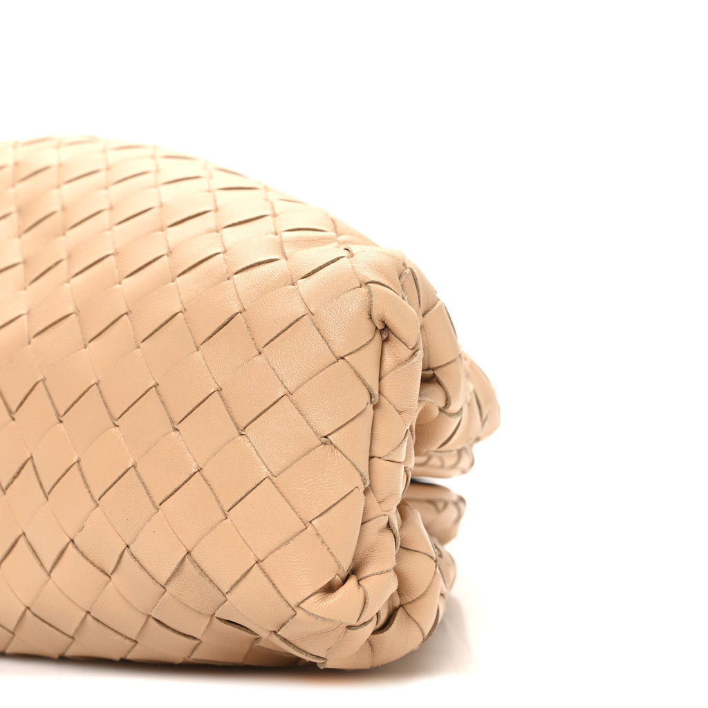 Nappa Maxi Intrecciato The Pouch Oversized Clutch Almond