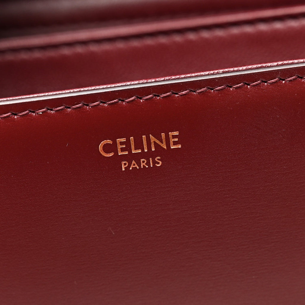 Shiny Calfskin Medium Triomphe Light Burgundy