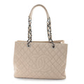 Caviar Quilted Grand Shopping Tote GST Beige