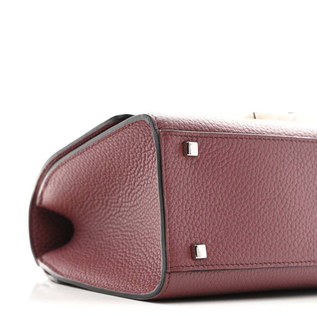Carat Calfskin Rejane PM Wood Rose
