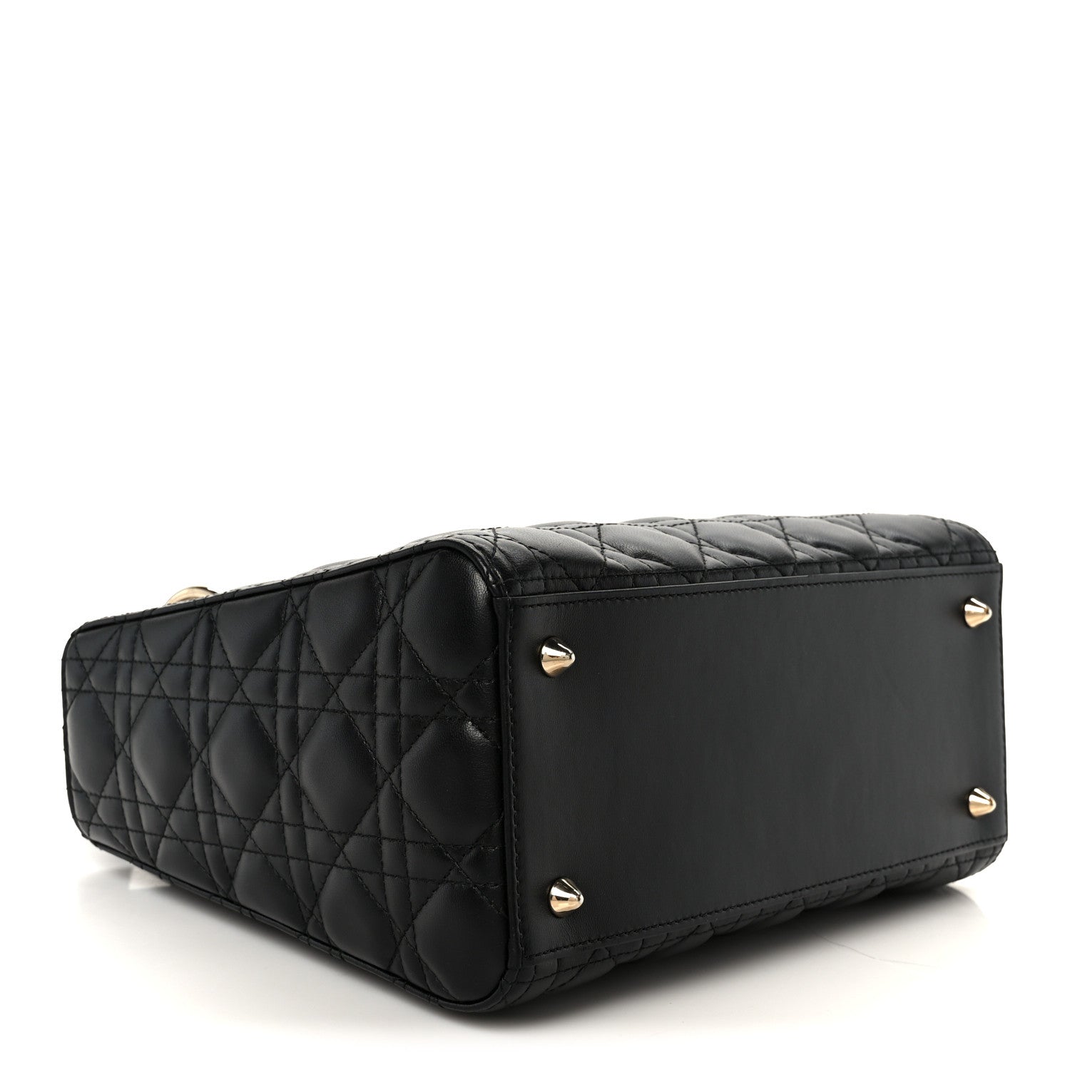 Lambskin Cannage Medium Lady Dior Black