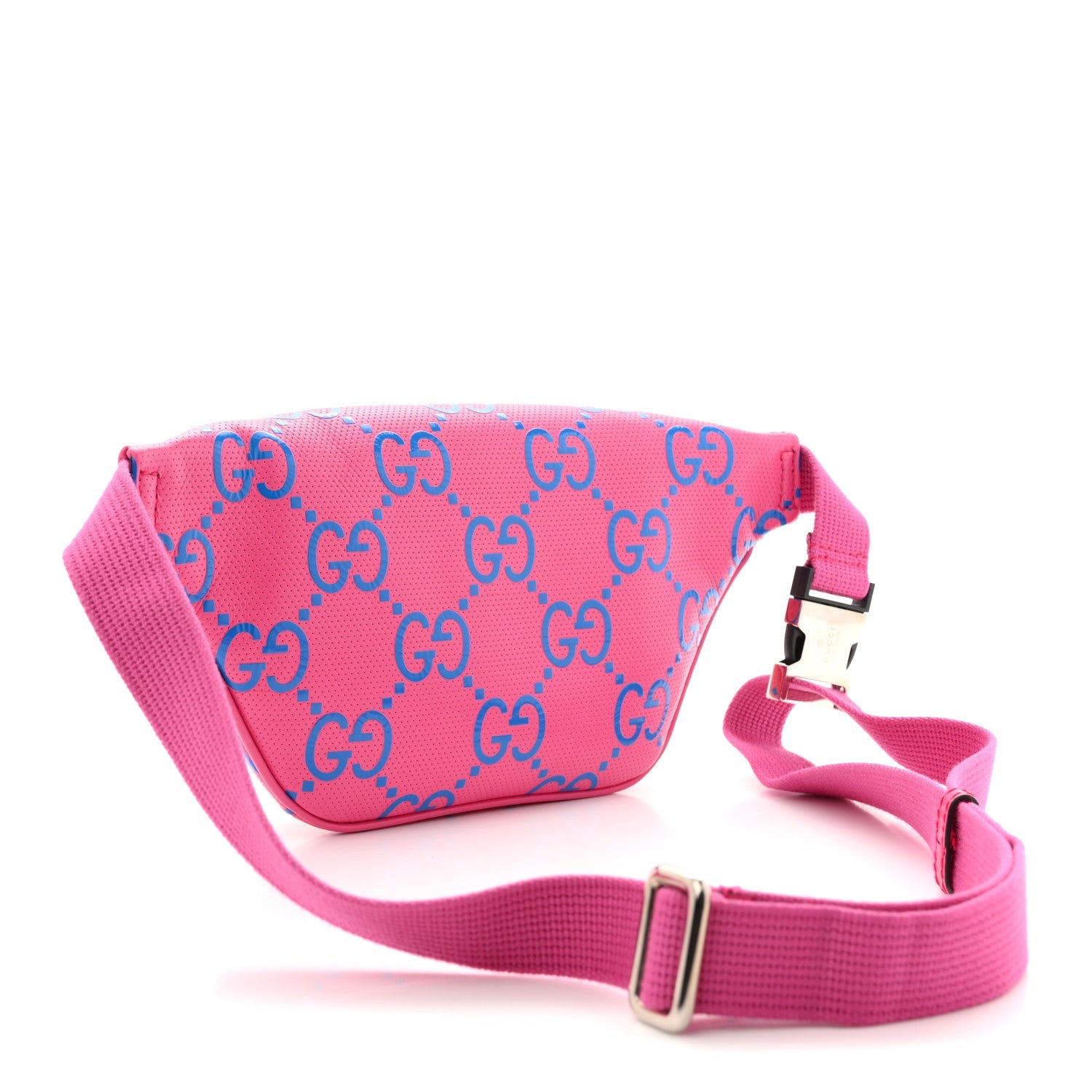 Calfskin GG Tennis Bi-Color Embossed Belt Bag Modern Fucsia Modern Blue