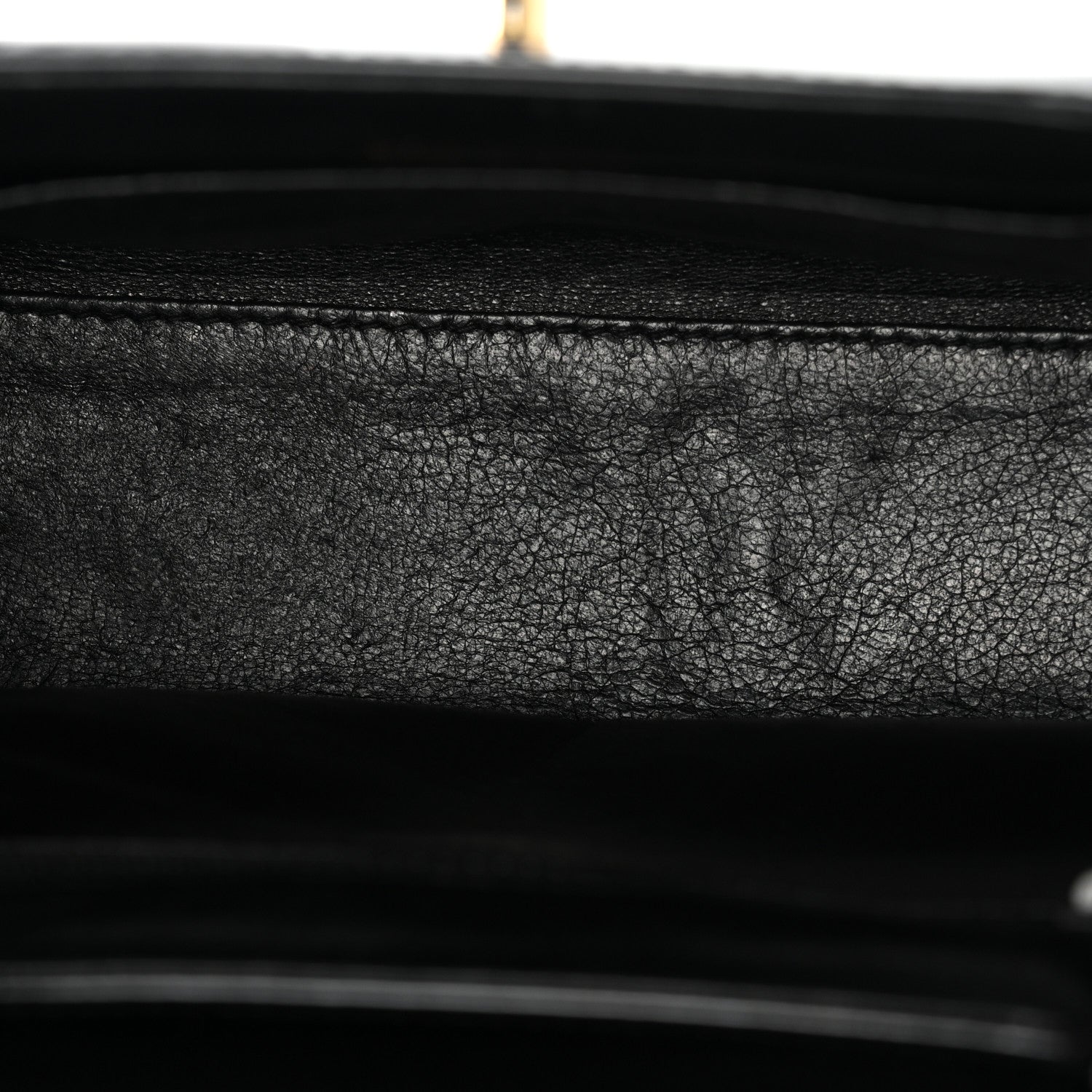 Patent Small Kelly Flap Bag Black