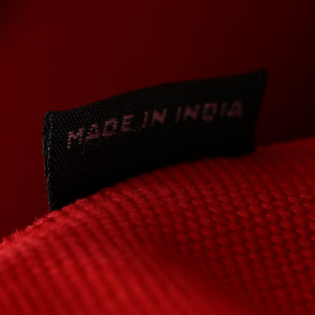 Canapa Small Logo Tote Rosso