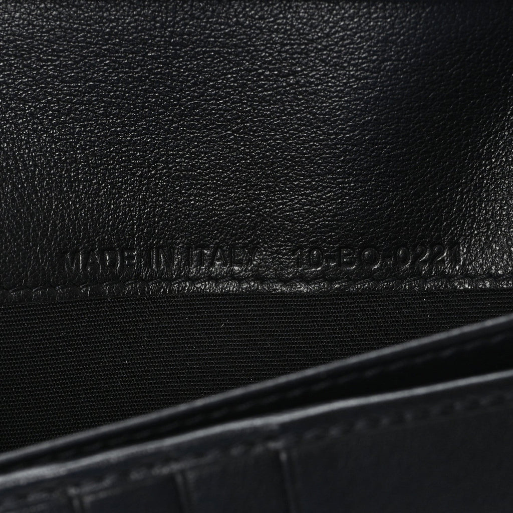 Oblique Long Vertical Wallet Blue Multicolor