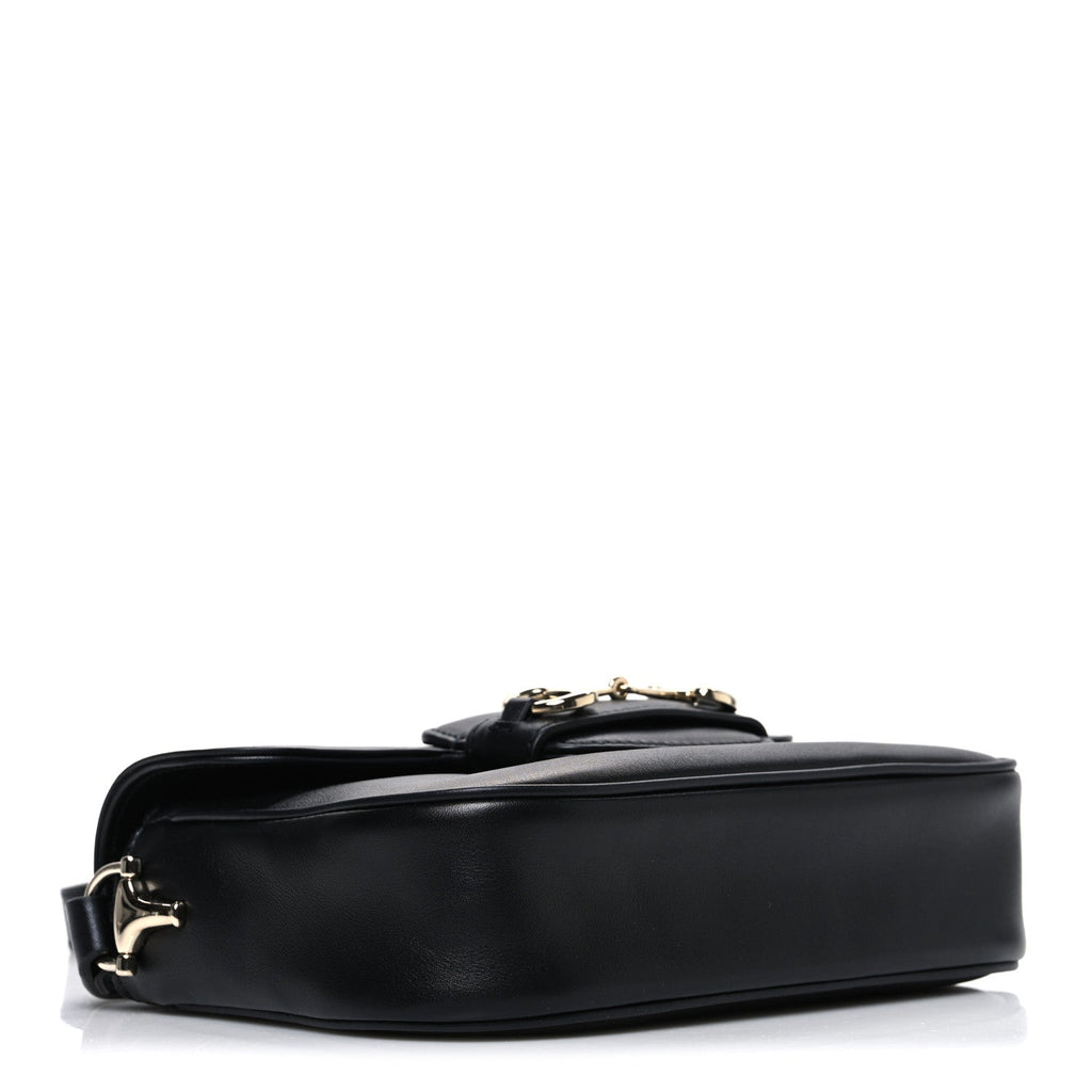 Arabella Calfskin Horsebit 1955 Shoulder Bag  Black