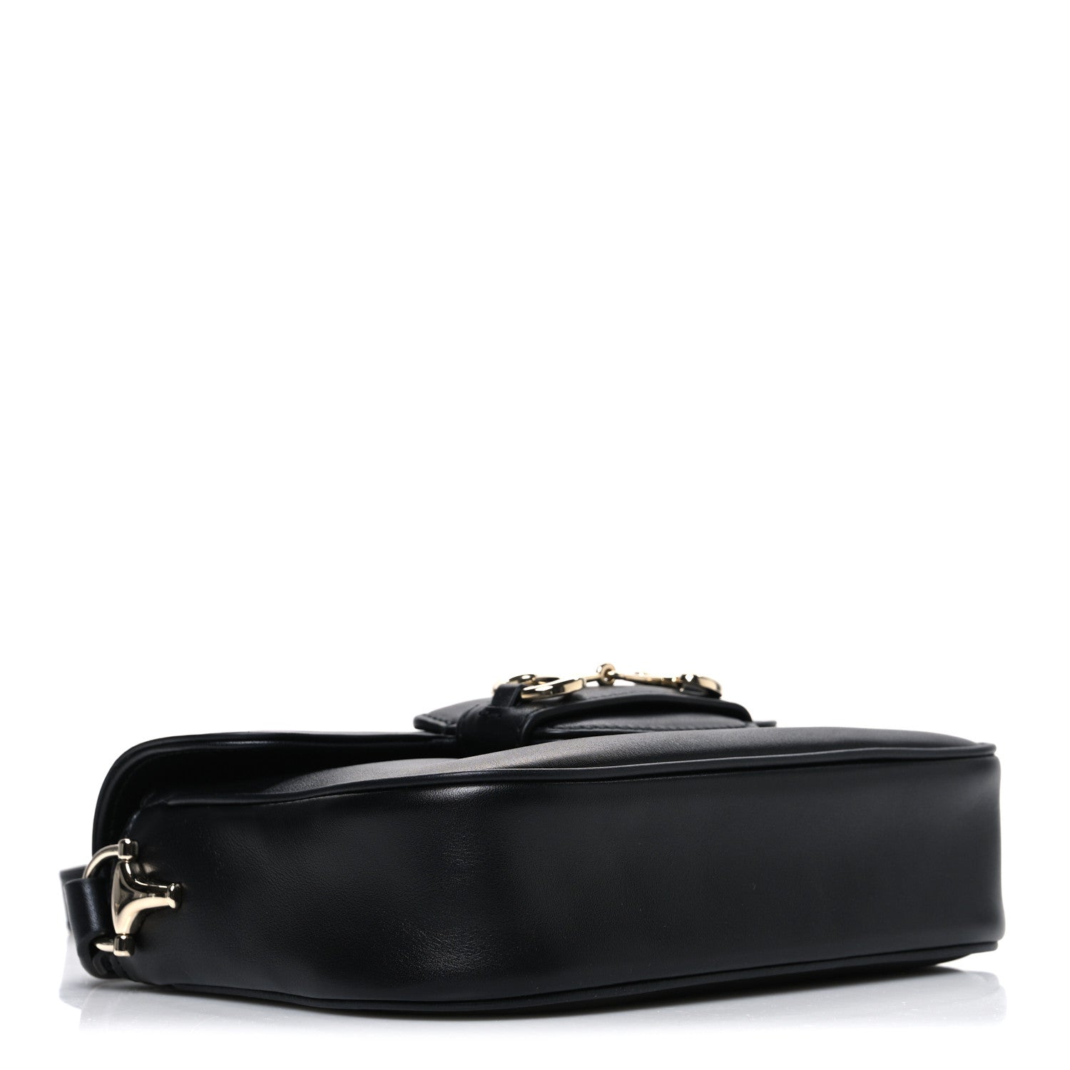 Arabella Calfskin Horsebit 1955 Shoulder Bag  Black