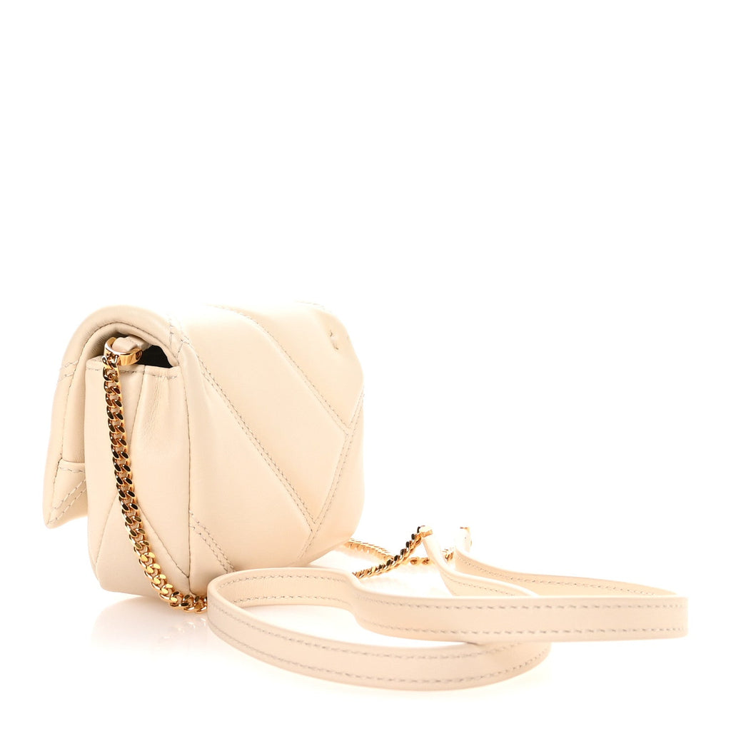 Calfskin Serpenti Cabochon Micro Bag Ivory Opal