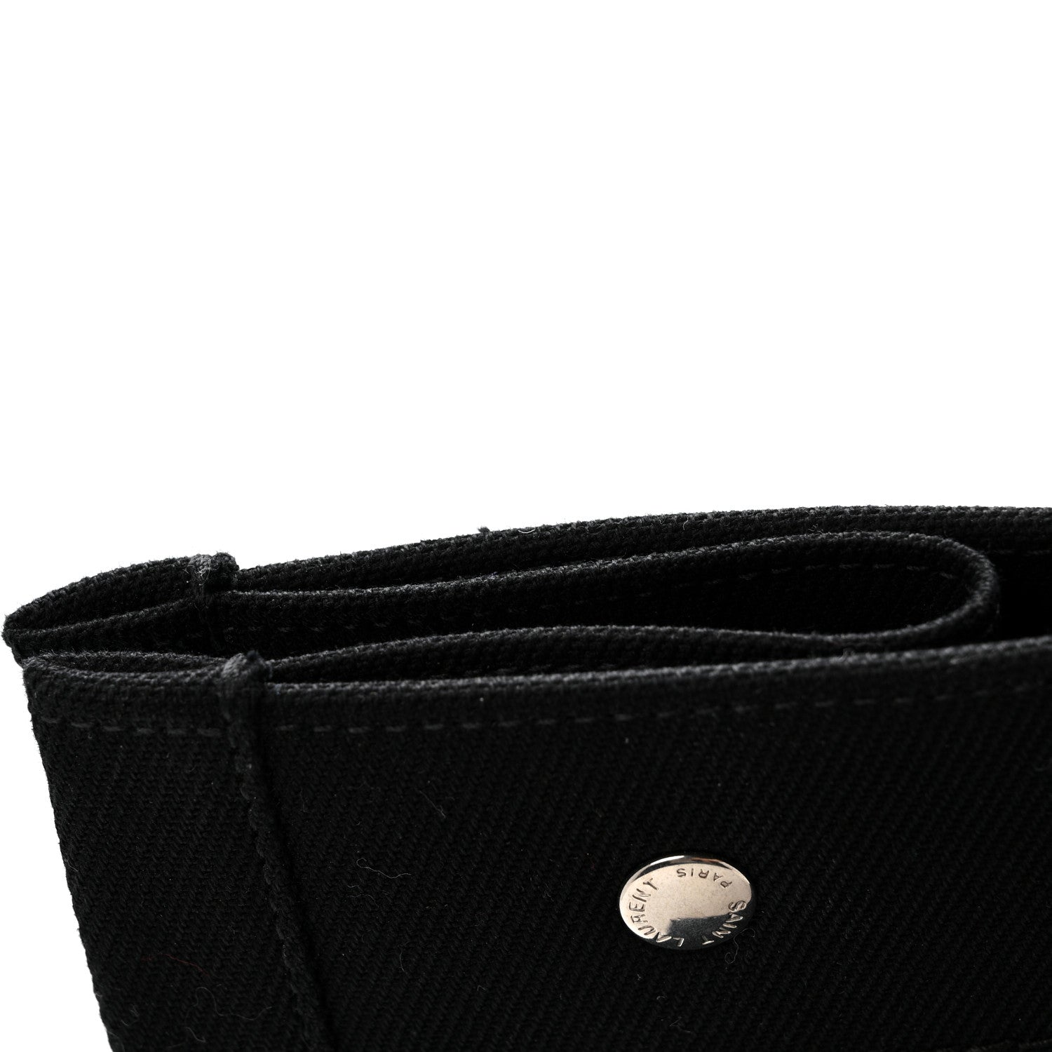 Linen Calfskin Rive Gauche Tote Black
