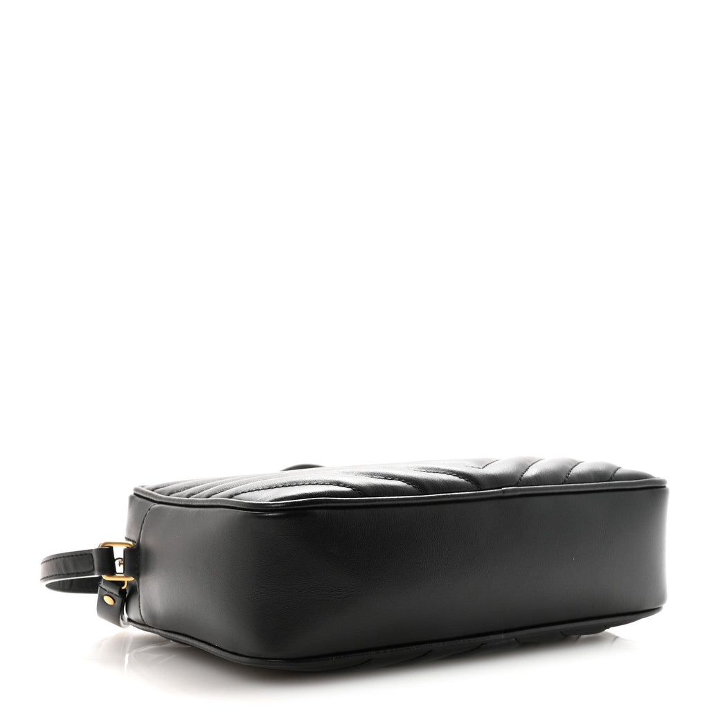 Calfskin Matelasse Monogram Lou Camera Bag Black