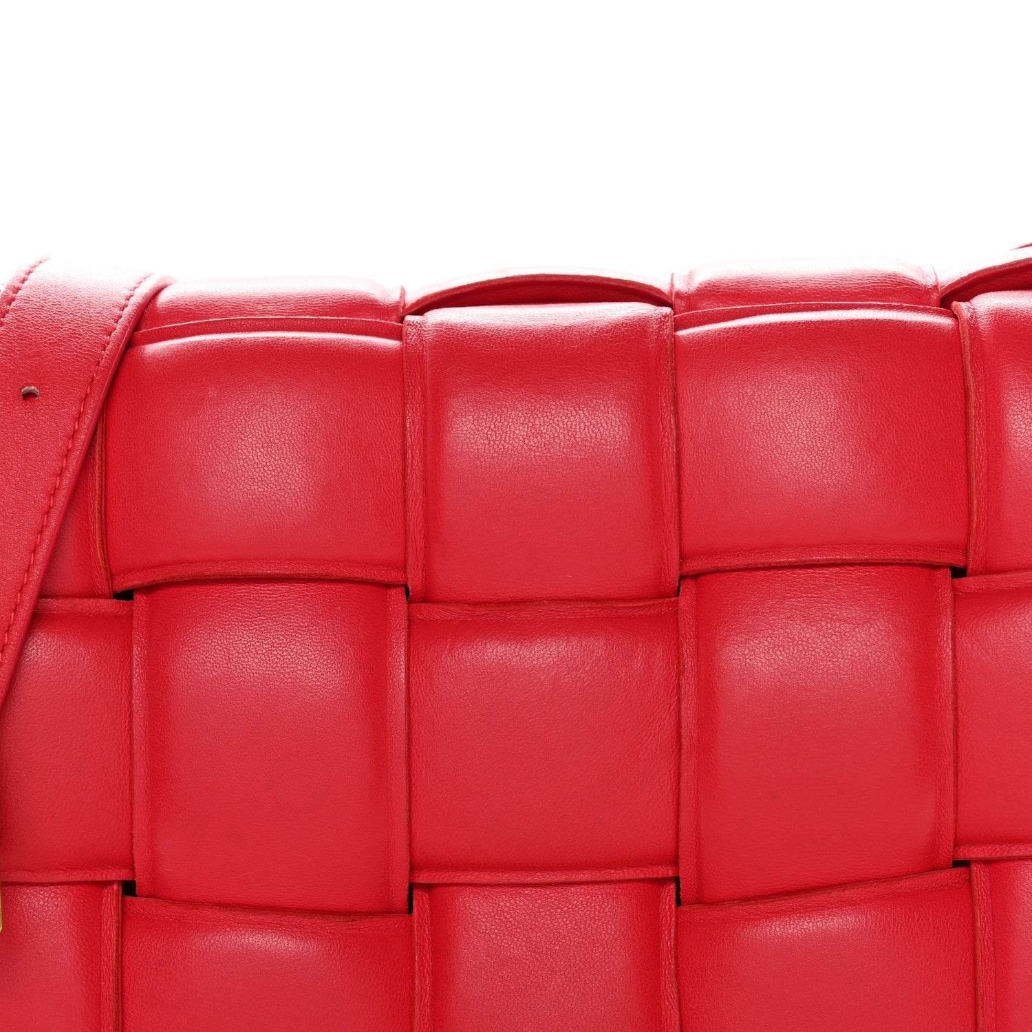 Nappa Maxi Intreccio Padded Cassette Crossbody Bag Firework