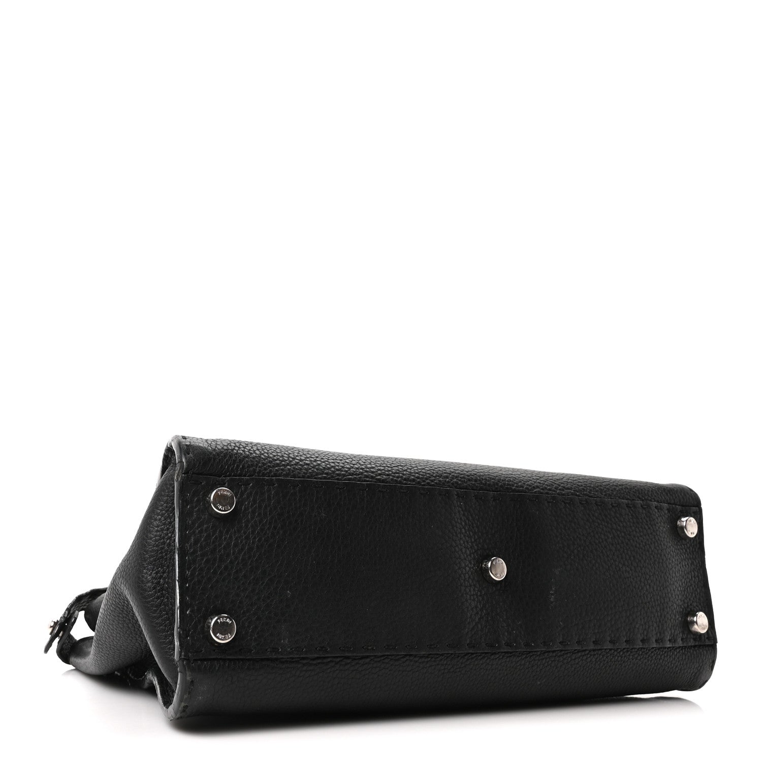 Cuoio Romano Selleria Bi-Color Medium Peekaboo Iconic Satchel Black Mou